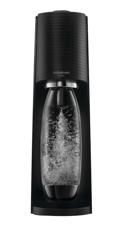 Sodastream TERRA Series 1012811011 Sparkling Water Maker Kit, 1 L Bottle, Black, Pack of 2