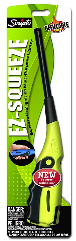 Scripto Aim 'n Flame EZ-SQUEEZE Series BGM27-1/12CD Multi-Purpose Lighter, Assorted, Ergonomic Handle, Pack of 12