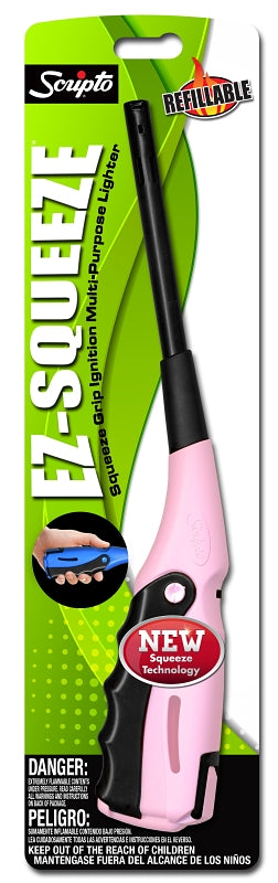Scripto EZ-SQUEEZE BGM27-1/12CD Multi-Purpose Lighter, Refillable: Yes, Pack of 12