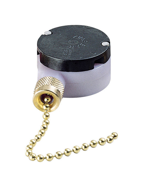 Gardner Bender Brass 6 amps Pull-Chain Switch SPDT