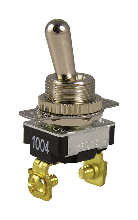 Gardner Bender 6 amps Chrome Toggle Bat Lever Toggle Switch Single Pole 1
