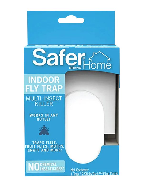 Safer SH502 Plug-In Fly Trap, Includes: (2) StickyTech Glue Cards ...