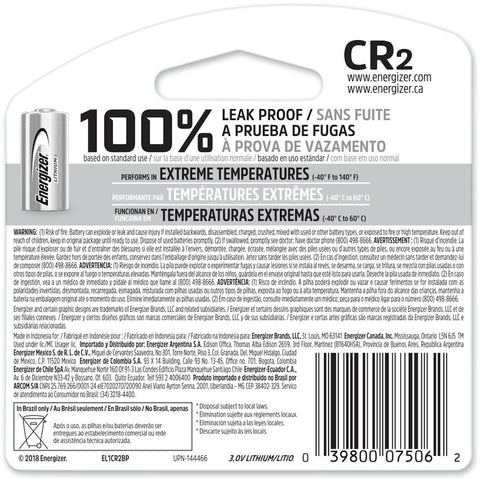 Energizer Lithium CR2 3 V Camera Battery 1 pk