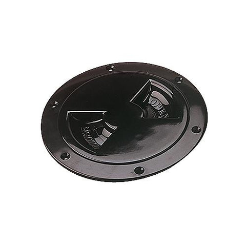 Sea-Dog 3371651 Screw Out Deck Plate, 6″ Black