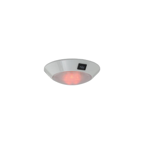 SeaDog 401757 Plastic 5 Red & 15 White LED Day & Night 12V Dome Light - #8 Fastener - White Finish