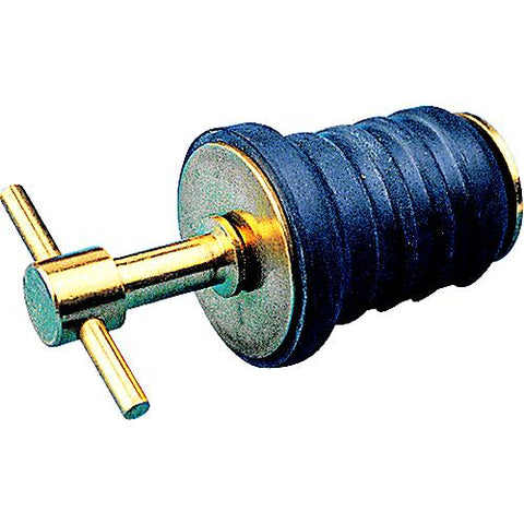 Seadog 5200821 Brass Tee Handle Drain Plug, 1-1/4"