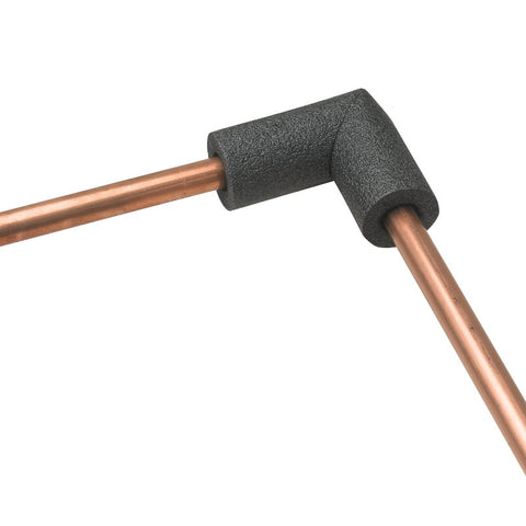 Frost King 5ELB1H Elbow Pipe Insulation, 1 in Dia, Polyethylene Foam, 3/4, 1 in Pipe