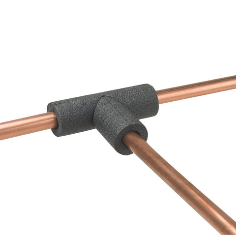Frost King 5TEE1H Tee Pipe Insulation, 1 in Dia, Polyethylene Foam, 3/4, 1 in Pipe