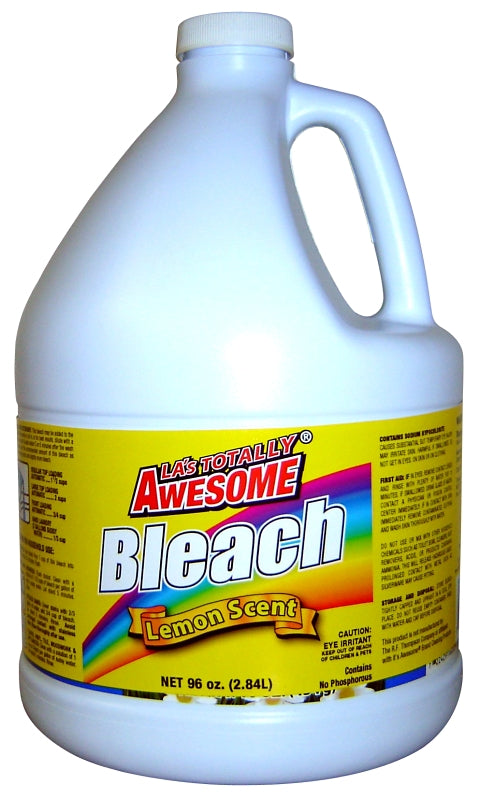 LA's TOTALLY AWESOME 32 Bleach Liquid, Lemon, Pack of 6