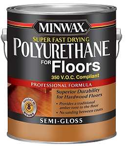 Minwax 130240000 Polyurethane, Oil Base, Clear, Semi-Gloss, Liquid, 1 gal Can, 0.93 Specific Gravity, Pack of 2