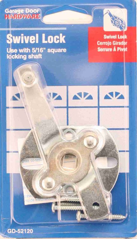 Prime-Line GD 52120 Garage Door Lock, Steel, Galvanized