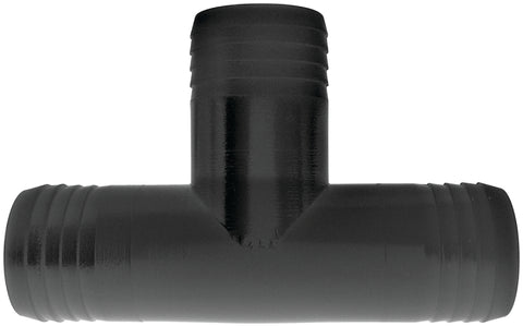 Green Leaf T38P Hose Adapter Tee, 3/8 in, Hose Barb, Polypropylene, Black