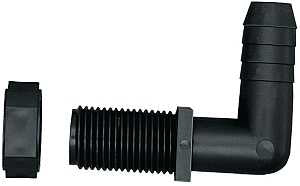 Green Leaf NTL 38 P 2PK Hose Elbow, Polypropylene, For: Terminating Ends of Spray Boom