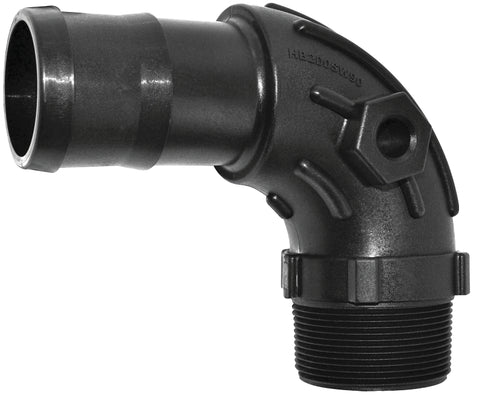 Green Leaf HB200SW90 Hose Elbow, 2 in, MNPT x Hose Barb