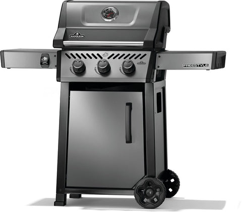 Napoleon Freestyle 365 Series F365DNGT Gas Grill, 33,000 Btu, Natural Gas, 3-Burner, Cabinet Storage, Graphite