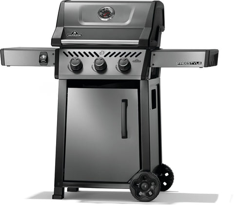 Napoleon FREESTYLE 365 Series F365DPGT Gas Grill, 33,000 Btu, Liquid Propane, 3-Burner, Side Shelf Included: Yes