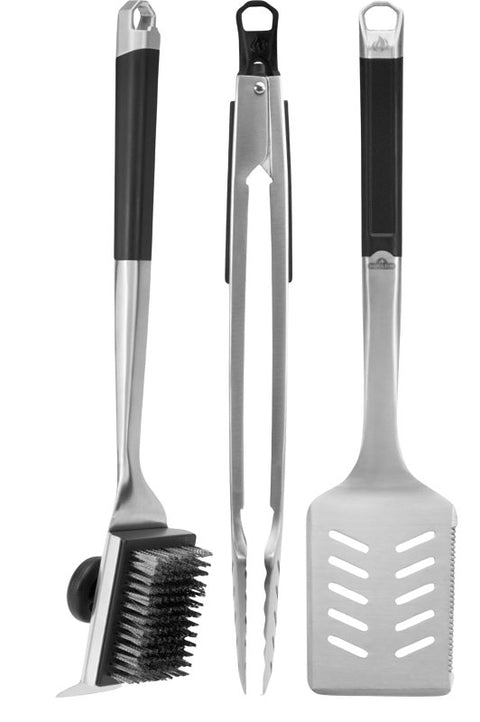 Napoleon Pro Series GATL006 Premium 3-Piece Tool Set, Stainless Steel, Slip-Resistant Grip Handle