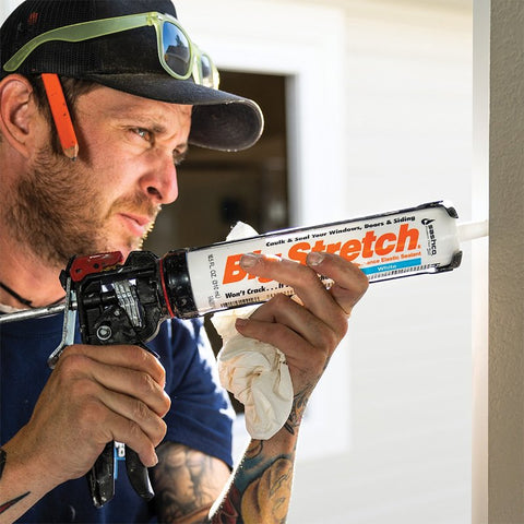 Big Stretch 10080 Elastomeric Sealant, Sandstone, 4 to 5 days Curing, 40 to 120 deg F, 10.5 oz, Pack of 12