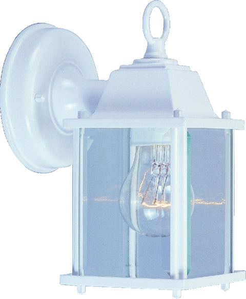 Boston Harbor AL1037-4-3L Outdoor Lantern, 120 V, 60 W, CFL Lamp, Aluminum Fixture, White