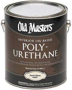 Old Masters 49501 Polyurethane, Semi-Gloss, Liquid, Clear, 1 gal, Can, Pack of 2
