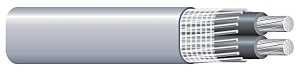 Southwire 4/0-4/0-4/0X250 Service Entrance Cable, Gray Sheath, 205 A, 3-Conductor, Aluminum Conductor