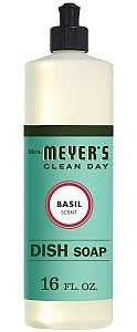 Mrs. Meyer's 14103 Dish Soap, 16 oz, Liquid, Herbal, Colorless