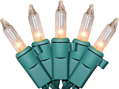 Sylvania V4000-49 Light Set, Christmas, 120 V, 40.8 W, 100-Lamp, Incandescent Lamp, Clear Lamp, 1000 hr Average Life