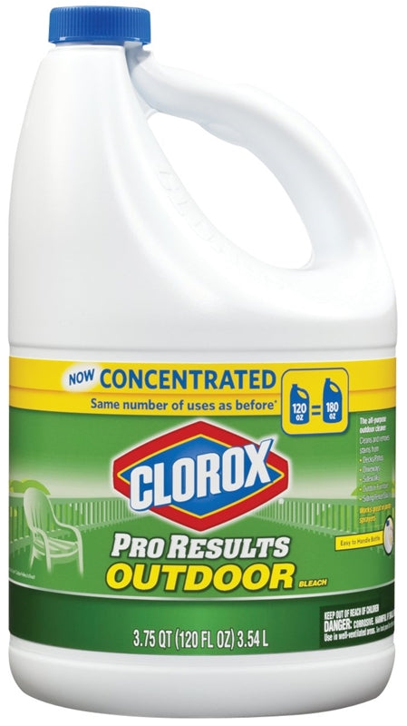 Clorox 30791 Outdoor Bleach, 120 oz, Clear/Pale Yellow, Viscous Liquid
