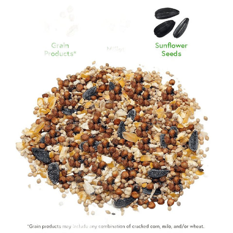 Audubon Park 15529 Blend with Millet and Sunflower Seed Wild Bird Food, 20 lb