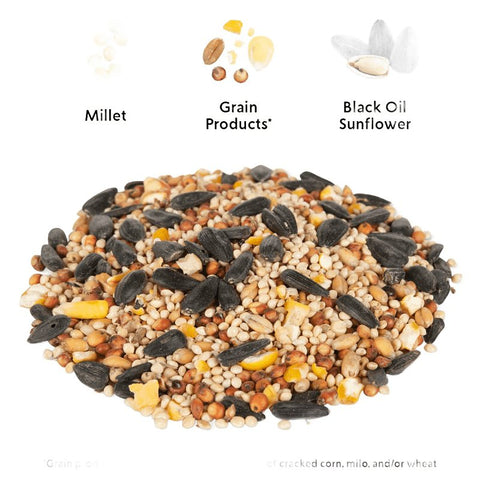 Feathered Friend Favorite 14389 Sunflower Seed Wild Bird Food, 20 lb, All-Purpose, Blended, Seed, Bag