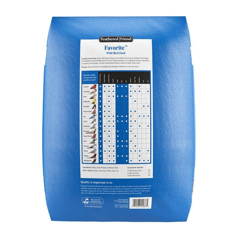 Feathered Friend Favorite Series 14423 Cracked Corn Favorite Blend, 40 lb, All-Purpose Bag