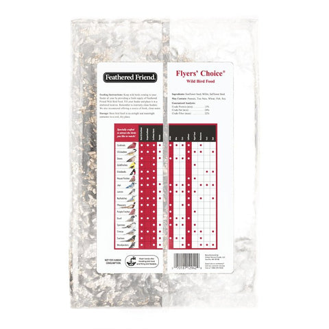 Feathered Friend Flyers' Choice 14398 Safflower Seed Wild Bird Food, 5 lb, Premium, Blended, Bag