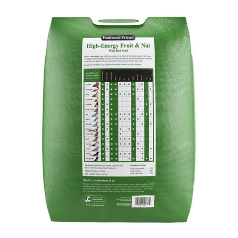 Feathered Friend 14393 Safflower Seed Fruit and Nut Wild Bird Food, 16 lb, Premium, Blended, Bag