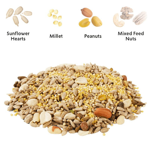 Feathered Friend Shell-less Select 14397 Sunflower Kernel Wild Bird Food, 5 lb, Premium, Blended, Bag