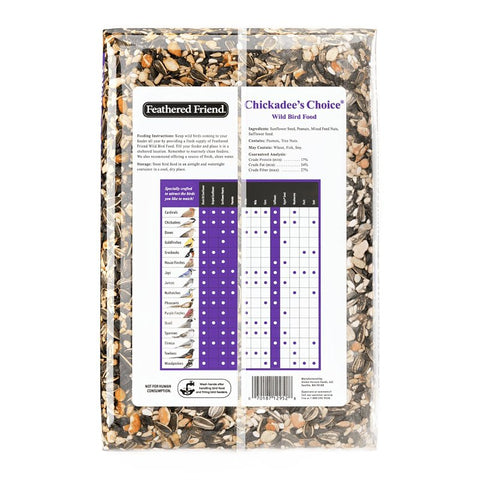 Feathered Friend Chickadee's Choice 14409 Safflower Seed Wild Bird Food, 4 lb, Blended, Bag