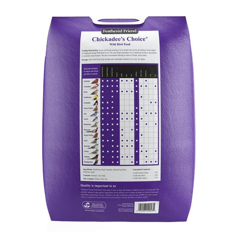Feathered Friend Chickadee's Choice 14410 Safflower Seed Wild Bird Food, 16 lb, Blended, Bag