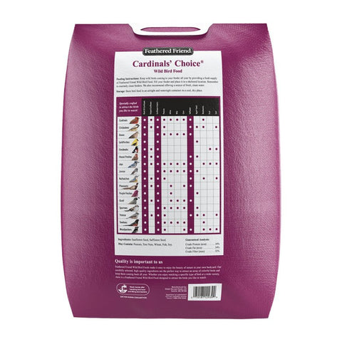 Feathered Friend Cardinals' Choice 14395 Safflower Seed Wild Bird Food, 16 lb, Premium, Blended, Seed, Bag