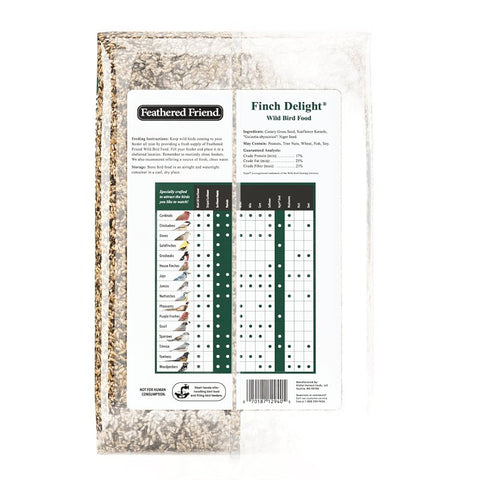 Feathered Friend Finch Delight 14396 Sunflower Kernel Wild Bird Food, 5 lb, Blended, Bag