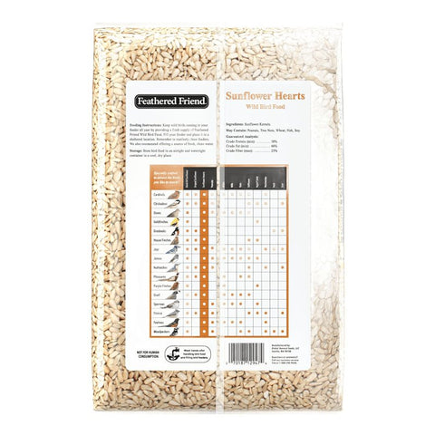 Feathered Friend 14403 Sunflower Hearts Wild Bird Food, Straight, 5 lb Bag