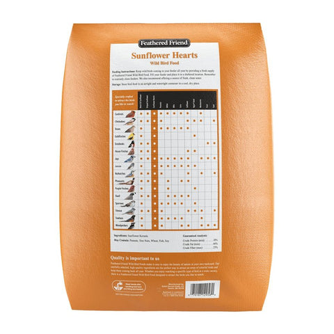 Feathered Friend 14415 Sunflower Seed Sunflower Hearts, 40 lb, Bag