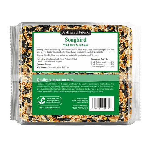 Feathered Friend 14383 Safflower Seed Wild Bird Food, 26 oz, Seed Cake