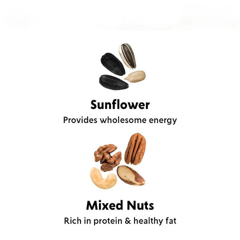 Feathered Friend 14384 Mixed Nuts Wild Bird Food, 24 oz, Seed Cake