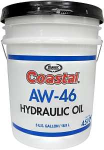 Coastal 45109 Hydraulic Oil, 5 gal, Clear Amber