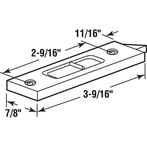 Prime-Line F 2671 Tilt Latch, Plastic, 1/PR, Includes: (1) Left Hand Latch, (1) Right Hand Latch, Fastener, Pack of 6
