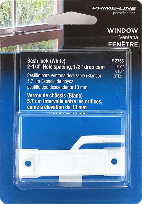 Prime-Line F 2756 Sash Lock, Powder-Coated