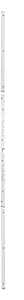 Defender Security U 11026 Door Jamb Kit, 59-1/2 in L, 12 ga Thick, Steel, Powder-Coated
