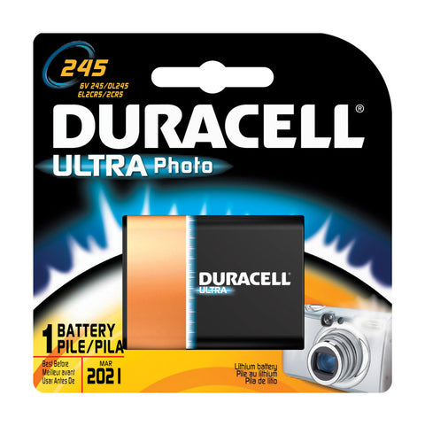 Duracell Ultra Lithium Camera Battery 245 6 volts