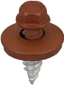 Acorn International SW-SS1234BN250 Stitch Screw, #12 Thread, High-Low Thread, Hex Drive, Piercing, Self-Tapping Point, 250/BAG