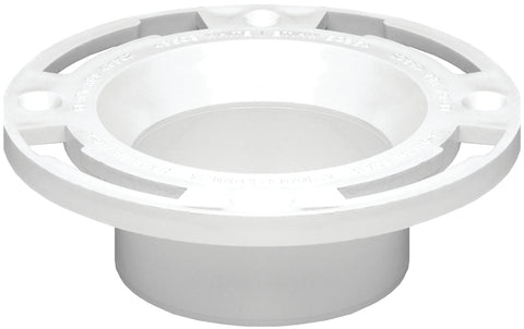 Oatey 43525 Closet Flange, 3, 4 in Connection, PVC, White