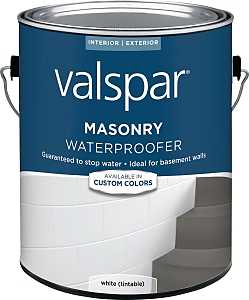 Valspar 82085 Series 024.0082085.007 Masonry Waterproofer, White, Liquid, 1 gal Pail, Pack of 4